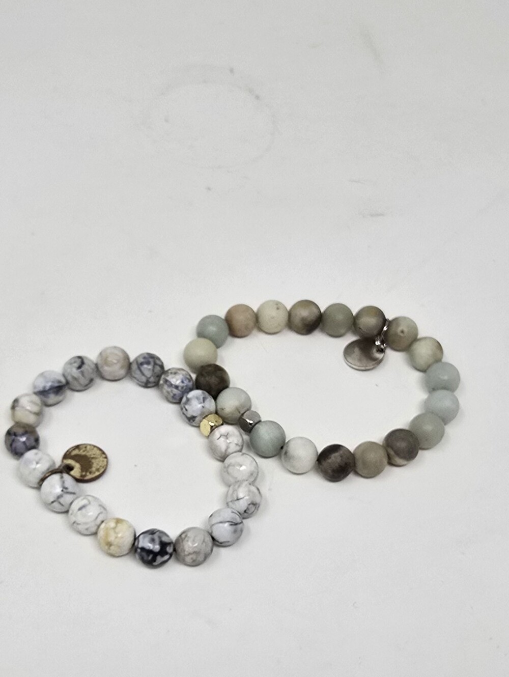 eLiasz and eLLa beaded bracelets pair of 2